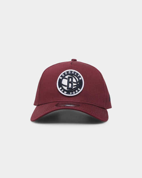 New Era Brooklyn Nets 9FORTY A-Frame Snapback Maroon/Navy/White