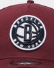 New Era Brooklyn Nets 9FORTY A-Frame Snapback Maroon/Navy/White