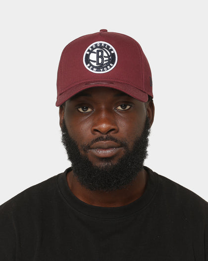 New Era Brooklyn Nets 9FORTY A-Frame Snapback Maroon/Navy/White