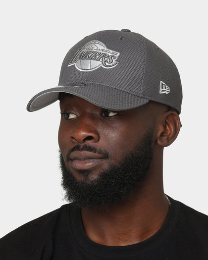New Era Los Angeles Lakers 'Graphite Grey' 39THIRTY Stretch Fit Black/Grey