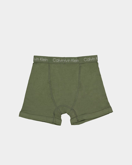 Calvin Klein Kids' Camo Stripe 4 Pack Boxer Brief Multi-Coloured