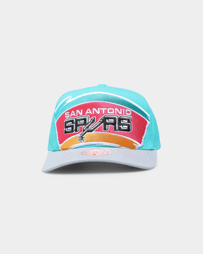 Mitchell & Ness San Antonio Spurs 'Hardwood XL Crop Logo' Pro Crown Snapback Original Team Colours
