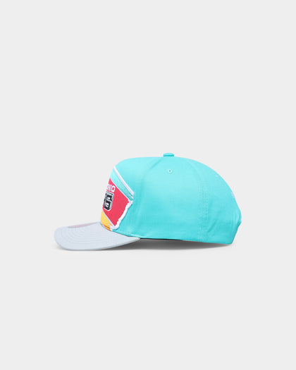 Mitchell & Ness San Antonio Spurs 'Hardwood XL Crop Logo' Pro Crown Snapback Original Team Colours