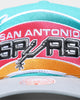 Mitchell & Ness San Antonio Spurs 'Hardwood XL Crop Logo' Pro Crown Snapback Original Team Colours
