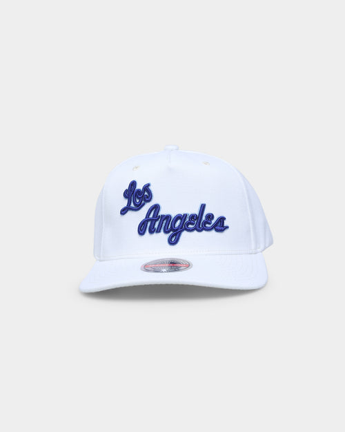 Mitchell & Ness Los Angeles Lakers 'Vintage White' Classic Red Snapback White