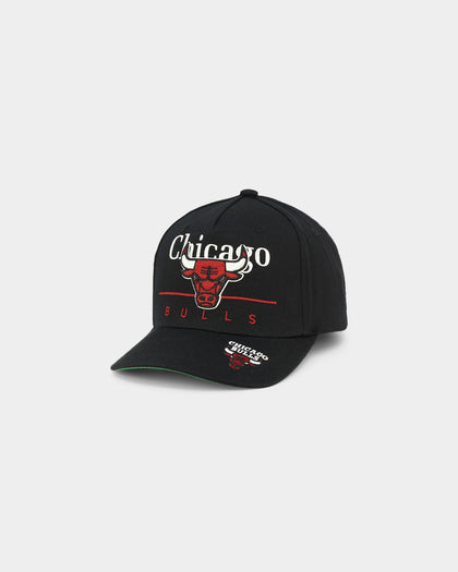 Mitchell & Ness Chicago Bulls 'Underscore' Classic Red Snapback Black