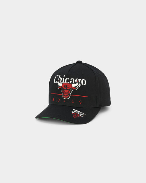 Mitchell & Ness Chicago Bulls 'Underscore' Classic Red Snapback Black