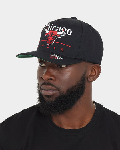 Mitchell & Ness Chicago Bulls 'Underscore' Classic Red Snapback Black