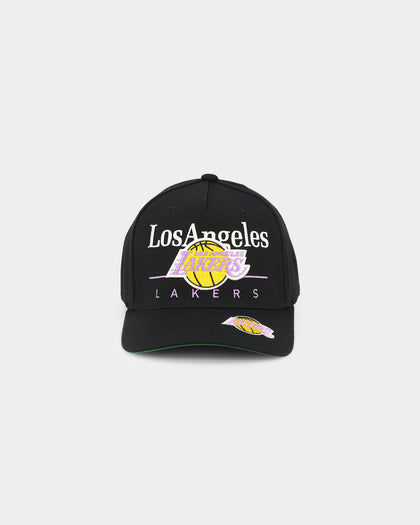 Mitchell & Ness Los Angeles Lakers 'Underscore' Classic Red Snapback Black