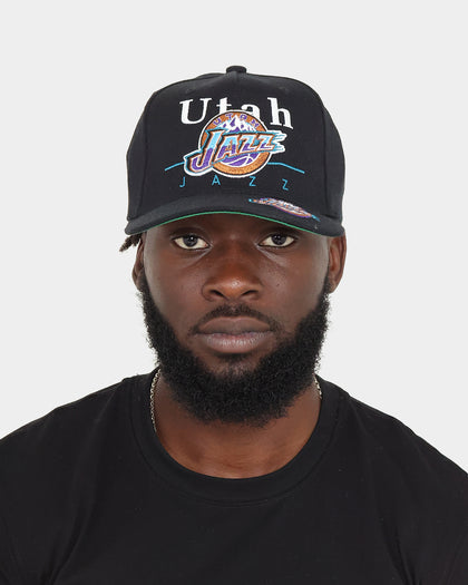Mitchell & Ness Utah Jazz 'Underscore' Classic Red Snapback Black