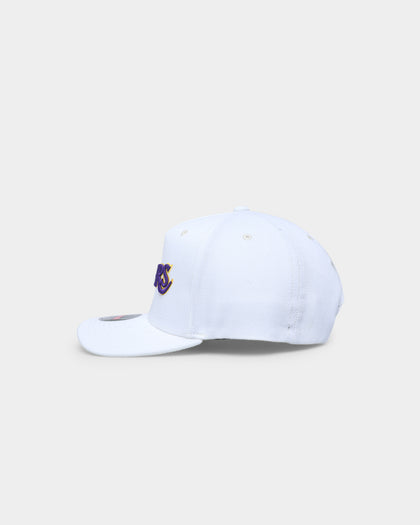 Mitchell & Ness Los Angeles Lakers 'Vintage White' Classic Red Snapback White