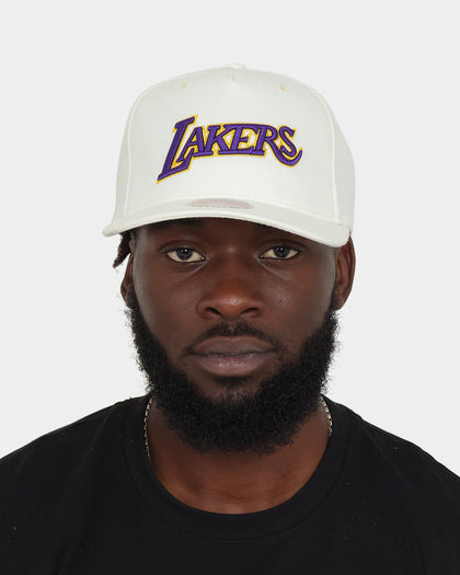 Mitchell & Ness Los Angeles Lakers 'Vintage White' Classic Red Snapback White