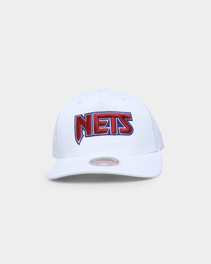 Mitchell & Ness Brooklyn Nets 'Vintage White' Classic Red Snapback White