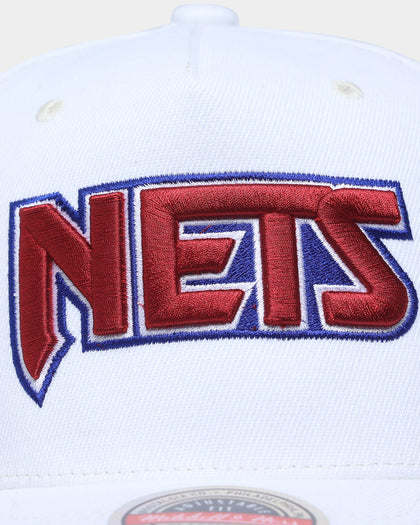 Mitchell & Ness Brooklyn Nets 'Vintage White' Classic Red Snapback White