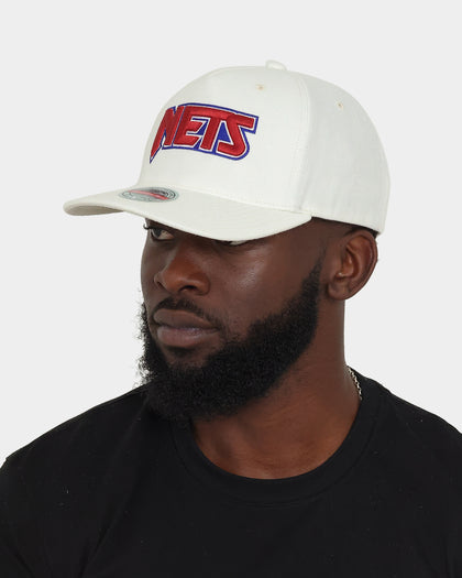 Mitchell & Ness Brooklyn Nets 'Vintage White' Classic Red Snapback White