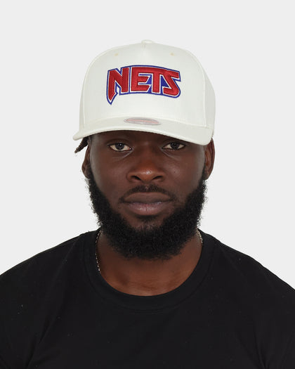 Mitchell & Ness Brooklyn Nets 'Vintage White' Classic Red Snapback White
