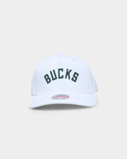 Mitchell & Ness Milwaukee Bucks 'Vintage White' Classic Red Snapback White