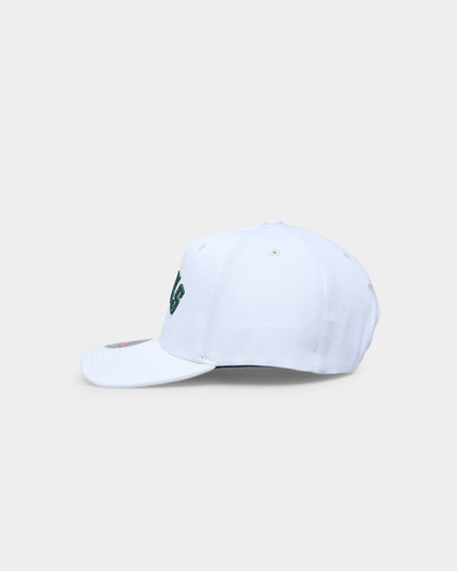 Mitchell & Ness Milwaukee Bucks 'Vintage White' Classic Red Snapback White