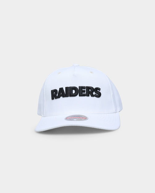 Mitchell & Ness Las Vegas Raiders 'Vintage White' Classic Red Snapback White