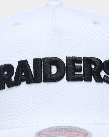 Mitchell & Ness Las Vegas Raiders 'Vintage White' Classic Red Snapback White