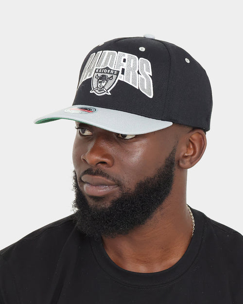 Mitchell & Ness Los Angeles Raiders 'Flashback' Classic Red Snapback Black