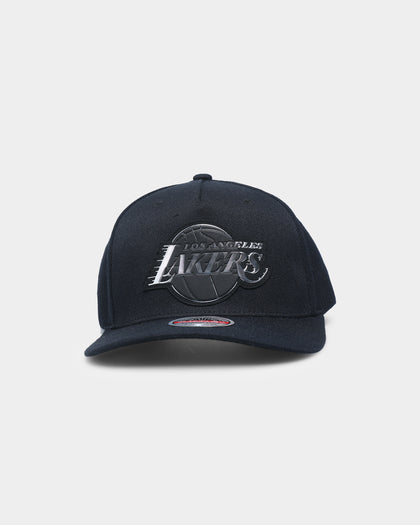 Mitchell & Ness Los Angeles Lakers 'Metallic Charcoal' Classic Red Snapback Black