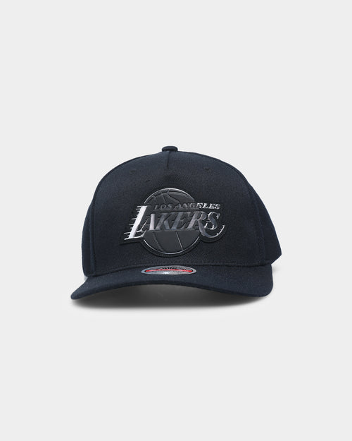 Mitchell & Ness Los Angeles Lakers 'Metallic Charcoal' Classic Red Snapback Black
