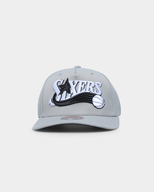 Mitchell & Ness Philadelphia 76ers 'Greytones' Classic Red Snapback Grey