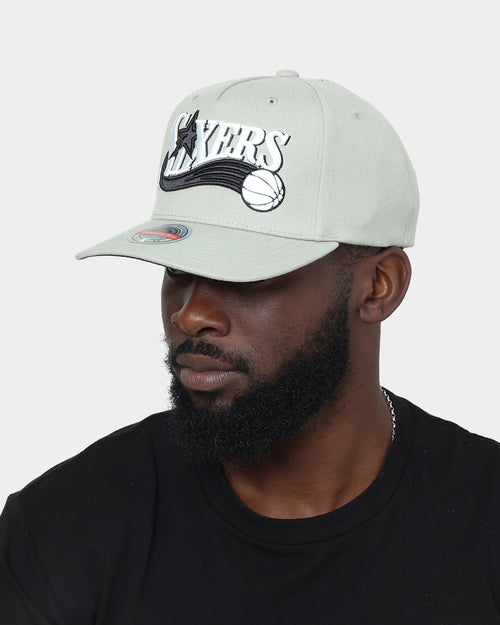 Mitchell & Ness Philadelphia 76ers 'Greytones' Classic Red Snapback Grey