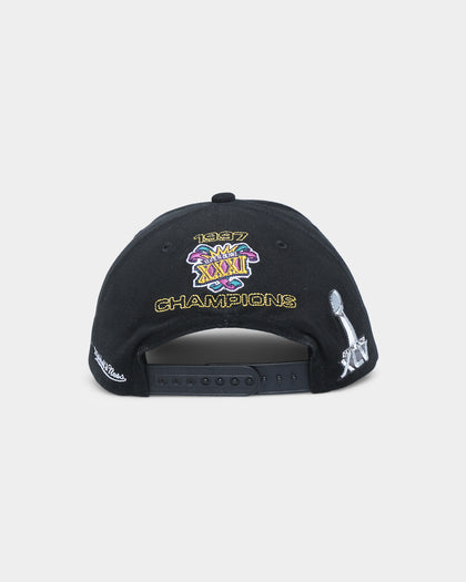 Mitchell & Ness Green Bay Packers Superbowl Winners Deadstock Snapback Black