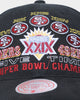 Mitchell & Ness San Francisco 49ers Superbowl Winners Deadstock Snapback Black