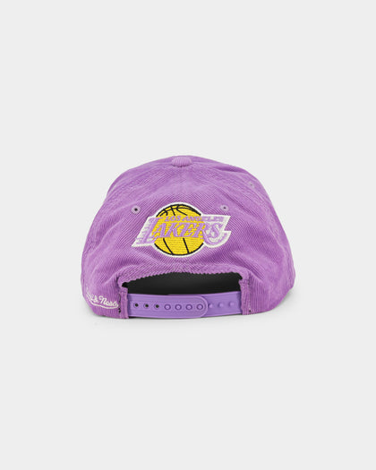 Mitchell & Ness Los Angeles Lakers 'Cord Arch' Dad Snapback Lilac