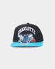 Mitchell & Ness Charlotte Hornets 'Hardwood XL Crop Logo' Pro Crown Snapback Black