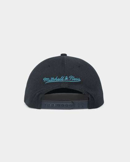 Mitchell & Ness Charlotte Hornets 'Hardwood XL Crop Logo' Pro Crown Snapback Black
