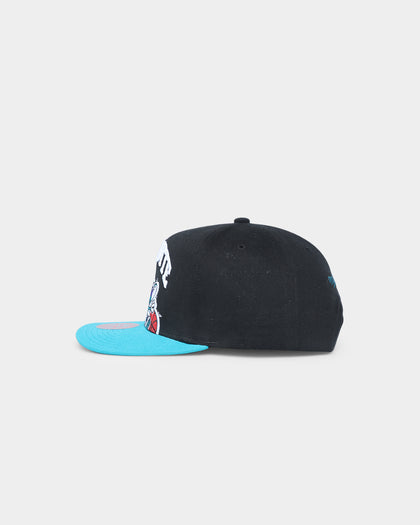 Mitchell & Ness Charlotte Hornets 'Hardwood XL Crop Logo' Pro Crown Snapback Black