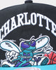 Mitchell & Ness Charlotte Hornets 'Hardwood XL Crop Logo' Pro Crown Snapback Black