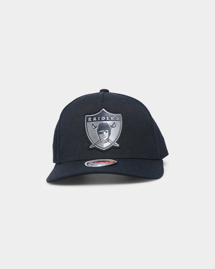 Mitchell & Ness Los Angeles Raiders 'Metallic Charcoal' Classic Red Snapback Black