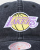 Mitchell & Ness Los Angeles Lakers Stone Washed Dad Strapback Washed Black