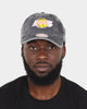 Mitchell & Ness Los Angeles Lakers Stone Washed Dad Strapback Washed Black