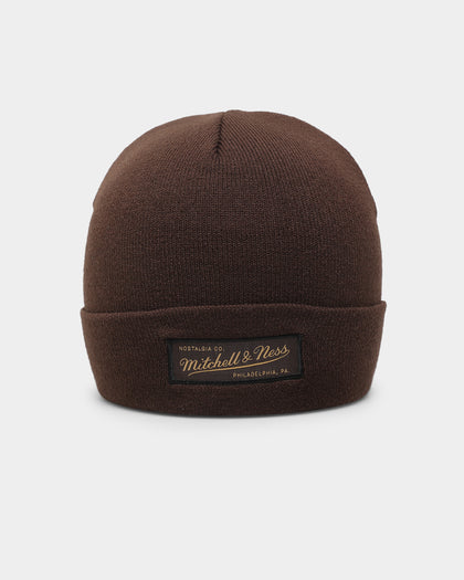 Mitchell & Ness Shallow Knit Beanie Baroque Brown