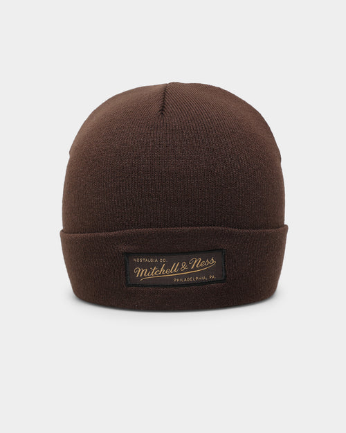 Mitchell & Ness Shallow Knit Beanie Baroque Brown