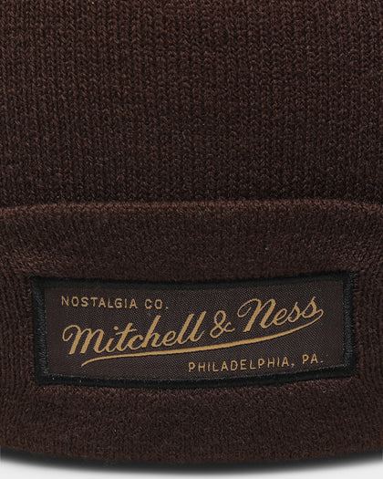 Mitchell & Ness Shallow Knit Beanie Baroque Brown