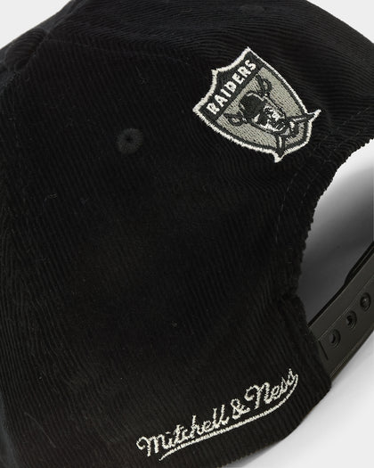 Mitchell & Ness Los Angeles Raiders 'Touchdown Cord' Dad Snapback Black