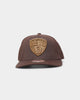 Mitchell & Ness Brooklyn Nets 'Lux Brown' Classic Red Snapback Baroque Brown