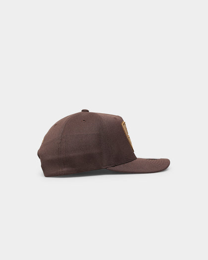 Mitchell & Ness Brooklyn Nets 'Lux Brown' Classic Red Snapback Baroque Brown