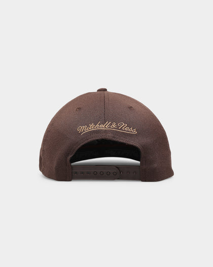 Mitchell & Ness Chicago Bulls 'Lux Brown' Classic Red Snapback Baroque Brown