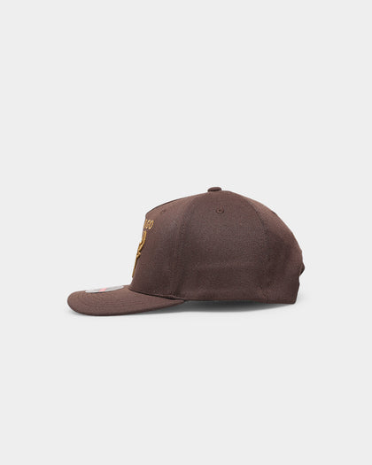 Mitchell & Ness Chicago Bulls 'Lux Brown' Classic Red Snapback Baroque Brown