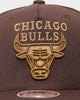 Mitchell & Ness Chicago Bulls 'Lux Brown' Classic Red Snapback Baroque Brown