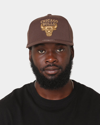 Mitchell & Ness Chicago Bulls 'Lux Brown' Classic Red Snapback Baroque Brown