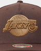 Mitchell & Ness Los Angeles Lakers 'Lux Brown' Classic Red Snapback Baroque Brown